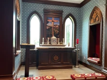 The oratory in Cathedral High School, part of the Cathedral of Our Lady of Walsingham, the principal church of the Ordinariate of the Chair of St. Peter, in Houston.