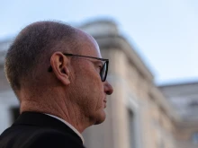 Bishop James Conley of Lincoln, Nebraska (pictured in St. Peter’s Square in 2019) criticized the University of Nebraska for allowing a student to mock the Mass in a drag show.