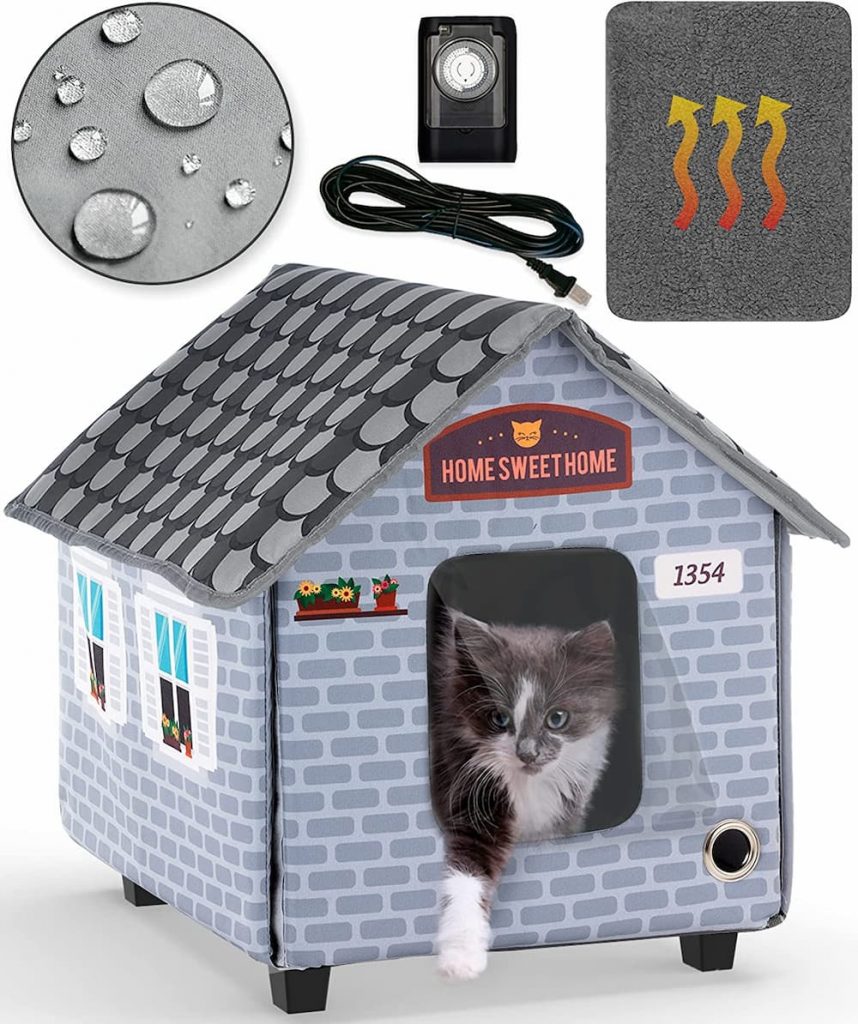 PETYELLA Heated Cat House