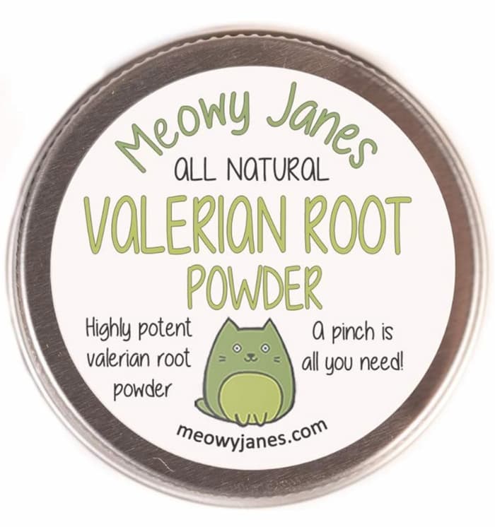 Valerian root powder container